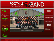 Tablet Screenshot of fhscougarband.com